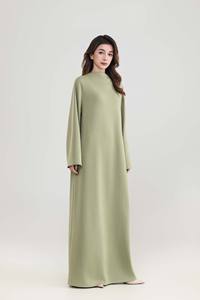 Modesto Confortável Mulheres Muçulmanas Manga Longa Vestido Maxi Design Elegante Customizável - Product Image 2