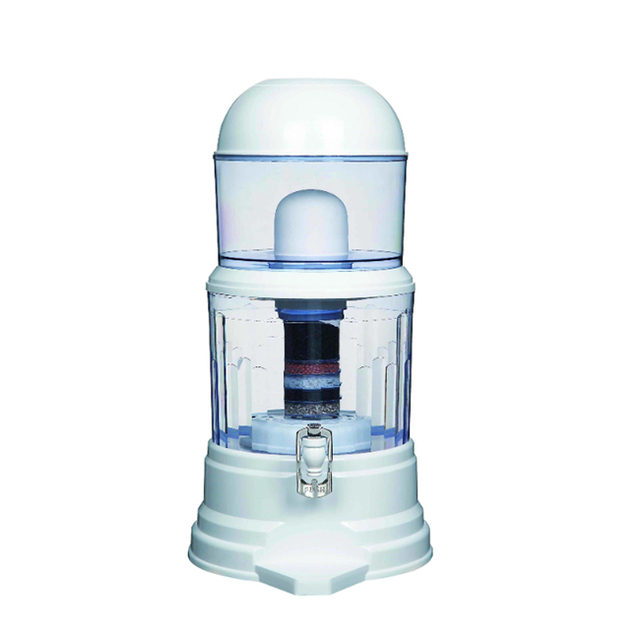 Multi Stage Water Filter Drinking Mineral Stone Water Filter Pot Gravity 14L 16L 18L Water Filter