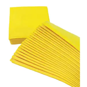 Yellow Multipurpose Cloth Super Absorbent Microfiber Non woven Cleaning Wipes Cloth For Kitchen