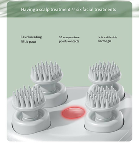 Massageador de Couro Cabeludo Elétrico Sem Fio, Ecológico, à Prova d'Água, com 3 Níveis de Vibração e Escova de Shampoo - Product Image 3