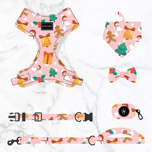 Collier de luxe pour <span class=keywords><strong>chien</strong></span> avec étiquette privée, ensemble de nœuds papillon, harnais en plastique réfléchissant pour chiot, laisse, accessoires pour animaux de compagnie de qualité supérieure pour votre fourrure - Product Image 6