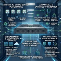 Serveur d'entreprise Dell PowerEdge R960 4U, processeur Xeon Scalable Quad, calcul IA, virtualisation, serveur de base de données