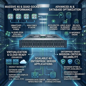 Serveur d'<span class=keywords><strong>entreprise</strong></span> Dell PowerEdge R960 4U, processeur Xeon Scalable Quad, calcul IA, virtualisation, serveur de base de données - Product Image 5