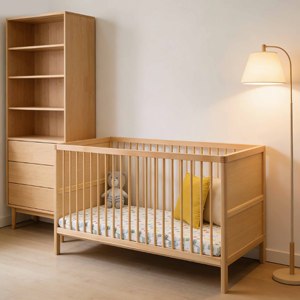 Cuna de Bebé de Lujo Personalizada, Moderna, Portátil, de Madera Segura, para Bebés y Niños, para el Hogar, Hospital y Escuela - Product Image 2