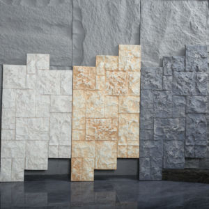 Panel de Espuma de Poliuretano para Paredes, Tipo Ladrillo de Piedra <span class=keywords><strong>Caliza</strong></span> Triturada, para Exteriores, Decoración de Patios y Paisajismo - Product Image 1