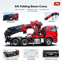 Grue de camion hydraulique Jiangwei 880, capacité de charge 22T, flèche télescopique à 8 bras avec treuil et stabilisateurs pour la construction