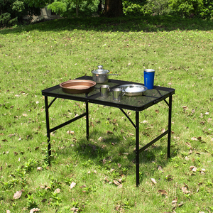 في الهواء الطلق معدن طاولة تخييم قابلة للطي ، المحمولة ، خفيفة الوزن ، التخييم الشواء الجدول المنزل أثاث لتناول الطعام الجدول الكلاسيكية الحديثة - Product Image 5