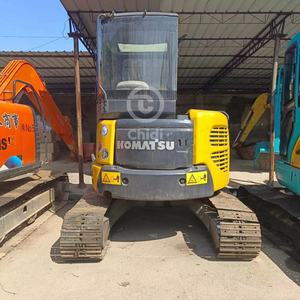 Miniexcavadora sobre orugas Komatsu PC55MR usada, 6 toneladas, alta calidad, buen estado, estabilidad hidráulica del motor, 1 año de garantía - Product Image 2