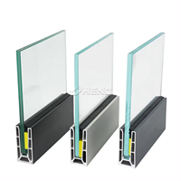 En stock : Garde-corps moderne en alliage d'aluminium et verre trempé pour terrasse, balcon, escalier, villa/hôtel - Installation facile