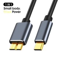 Cable de Sincronización de Datos USB 3.0 Tipo-C a Micro B de Alta Velocidad 5Gbps, 1m, con Blindaje Trenzado de PVC, Accesorio para Teléfono Móvil y Computadora