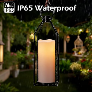 Vela LED Impermeable con Llama 3D sin Fuego, Funciona con Batería, con Control Remoto y Temporizador para Decoración de Fiestas al Aire Libre - Product Image 2