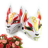 Masque facial LED Halloween 2025 Sky Fox, masque de fête lumineux, matériau PVC