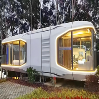 Maisons préfabriquées modulaires mobiles modernes personnalisées, idéales pour les hôtels, les maisons de style folklorique et les maisons préfabriquées de type camping à 2 chambres