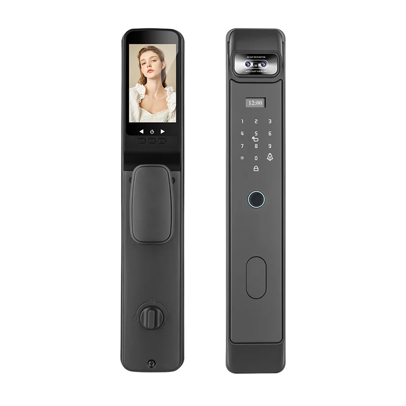 Fully Automatic AI Dual Screen Dual Camera Dual Electric Palm Vein Door Entry Intelligent Fingerprint Facial Lock Smart Locks · image 3