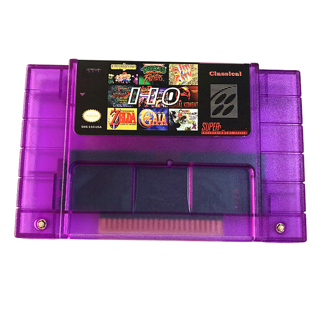 FIGAOSHA Super 110-in-1 SNES Game Cartridge Chrono for Zelda a Link to for World Accessory Set for Super for