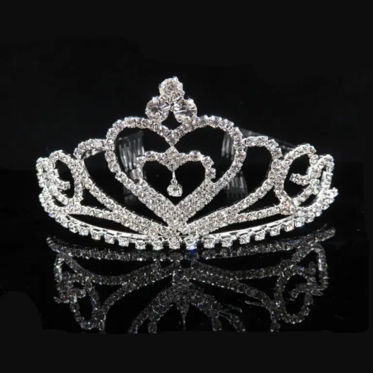 Genya Strass Prinzessin Kronen für kleine Mädchen mit Kämmen Kostüme Haarschmuck Schmuck für Frauen Mädchen