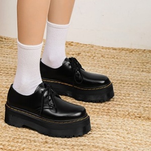 Elegantes <span class=keywords><strong>Zapatos</strong></span> Deportivos Planos de Ballet con Suela Gruesa Antideslizante, de Marca de Lujo, Estilo Vintage Negro, Punta Redonda, Económicos para Hombre y <span class=keywords><strong>Mujer</strong></span> - Product Image 6