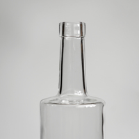 Vente en gros de bouteilles cylindriques vides en verre transparent silex de Bordeaux bouteille de vin de 750ml pour Champagne brandy vin liqueur spiritueux