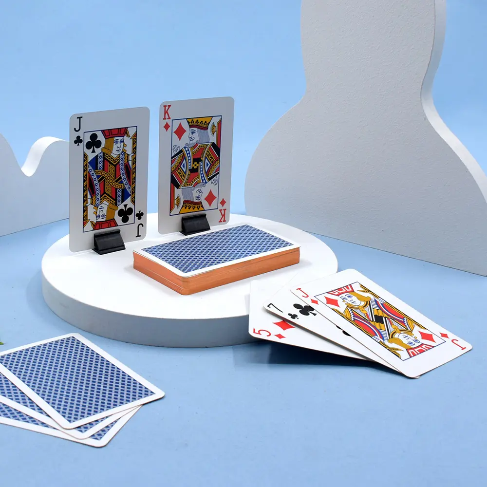 Custom Nieuwe Kwaliteit Plastic Pvc Poker Glad Waterdicht Vergulde Creatieve Gift Duurzaam Poker Speelkaart