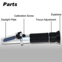 Salinity Refractometer 0-10% 1.000-1.070SG Optical Salometer for Seawater Marine Aquaculture Food Salt Tester