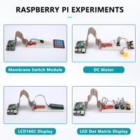 Robotlinking Kit pemula Super Raspberry Pi, peralatan pemula Super untuk Raspberry Pi Model 5 4 3B + 3B 3A + 2B 1B + 1A + nol W + Diy