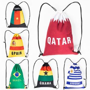 Promotional Light Weight 210D Nylon Soccer <b>Drawstring</b> <b>Backpack</b> Custom <b>Drawstring</b> Bag <b>Backpack</b> - Product Image 2