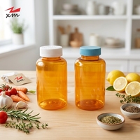 Bouteille capsule en plastique à paroi épaisse de 150 cc, flacon vide pour compléments alimentaires, pilules, médicaments, vitamines et comprimés