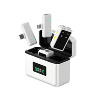 Microphone miniature PIX-LINK Q12 pour iPhone Android, microphone cravate magnétique pour enregistrement vidéo YouTube Tiktok Vlogging