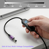 140W Einstellbares PD-Trigger-Kabel 5V 9V 12V 15V 20V 28V Typ-C auf DC-Stecker für Laptop & Tablet Projektor