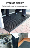Tapis en caoutchouc perforé résistant à l'usure ARST, feuille de caoutchouc perforée imperméable pour poste de travail de cuisine