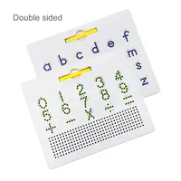 Lavagna magnetica per lettere e numeri con alfabeto a doppia faccia
