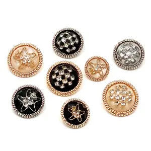 Boutons Pakistan couture personnalisée vintage bouton de tige de manteau en métal fantaisie