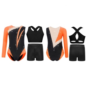 <span class=keywords><strong>Tenue</strong></span> <span class=keywords><strong>de</strong></span> <span class=keywords><strong>gymnastique</strong></span>, <span class=keywords><strong>de</strong></span> danse et <span class=keywords><strong>de</strong></span> patinage artistique pour filles <span class=keywords><strong>de</strong></span> 6 à 16 ans, justaucorps avec veste et short, costumes <span class=keywords><strong>de</strong></span> danse, spectacles sur scène - Product Image 5