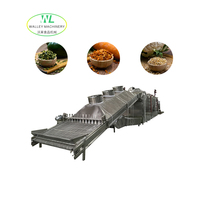 Aangepaste meerlaagse fruit- en groente-industriële transportbanddroogmachine PLC-motor roestvrij staal 304 500 kg/u capaciteit