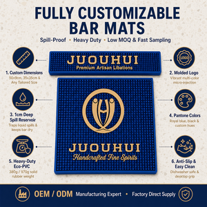 Individuell Bedruckbare PVC-Gummi Barmatte <span class=keywords><strong>Bier</strong></span>-Abtropfmatte Rutschfeste Servicematte für Theke Cocktail Pub Hausbar - Product Image 2