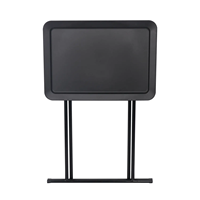 Table basse pliante en métal moderne et contemporaine, petite et portable, avec plateau en plastique, pour salon, hôtel et chambre à coucher