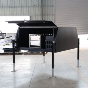 Toldo Ute de aluminio resistente para camionetas, cubierta de cama de camión ligera personalizable, carcasa de toldo resistente a la intemperie y duradera - Product Image 3