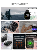 Nouvelle Arrivée 2026 Montre Intelligente Sportive GPS, Surveillance de la Santé, Boussole, Modes d'Exercice Multiples, Montre Intelligente Étanche