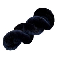 Housse de volant en peluche d'hiver 40 42 45 47cm pour grues, camions, bus, autocars – Élastique, confortable et chaude pour une meilleure adhérence