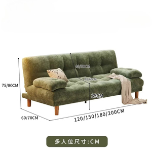 Nuovo divano letto in tessuto minimalista <span class=keywords><strong>e</strong></span> <span class=keywords><strong>moderno</strong></span> per camera da letto, pieghevole <span class=keywords><strong>e</strong></span> multifunzionale per piccoli soggiorni - Product Image 6