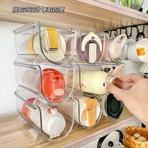 Stackable Thermos Cup Holder Desktop <b>Storage</b> <b>Rack</b> For Water <b>Bottles</b> And Glass Cups Multi Layer Organizer - Product Image 4