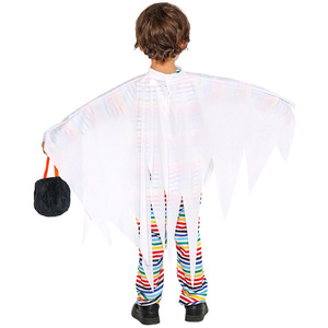 Disfraz colorido de diablo pequeño para Halloween para niños de 5 a 7 años, traje de cosplay para juegos de rol con bolsa de truco o trato - Product Image 4