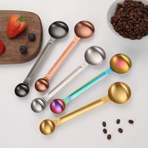 ช้อนตวงสแตนเลสสองด้าน1ช้อนโต๊ะ15มล. และ5มล. ตักกาแฟ - Product Image 3
