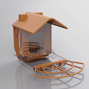 Mangeoire à <span class=keywords><strong>oiseaux</strong></span> intelligente avec reconnaissance IA, alimentation solaire, caméra, grande capacité, étanche, application mobile et vision nocturne - Product Image 6