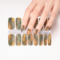Vente en gros de feuilles de plastique 2D pour ongles, autocollants pour nail art