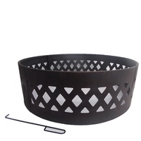 Nouveau produit, foyer de camping multifonctionnel, anneau de brûleur rond, grilles de barbecue en acier au carbone typiques