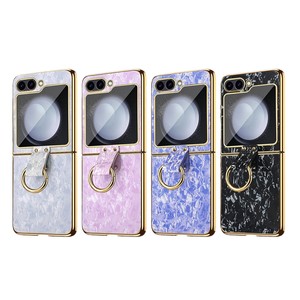 ขายตรงจากโรงงาน: เคสโทรศัพท์ Samsung Z Flip 6 ชุบเคลือบกันกระแทกแบบเต็มตัว พร้อมขาตั้งวงแหวนและสีรุ้ง - Product Image 5