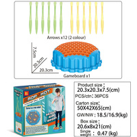 Jeu de fléchettes éducatif personnalisé en plastique en forme de nid d'abeille, jeu interactif parent-enfant, jeu de lancer sur cible, jeu de table pour deux joueurs
