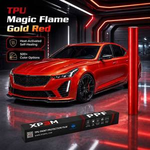 ฟิล์มใสกันรอยรถยนต์ XP3M Magic Flame Gold Red OEM Gloss TPU สีทองแดงเงา 7.5 มิล ซ่อมแซมตัวเองได้ ป้องกันรอยขีดข่วน ป้องกันการเหลือง ขนาด 1.52x15 เมตร - Product Image 1