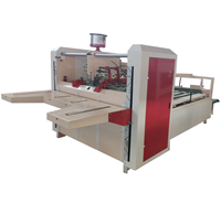 Machine à plier le carton ondulé semi-automatique, pour la colle